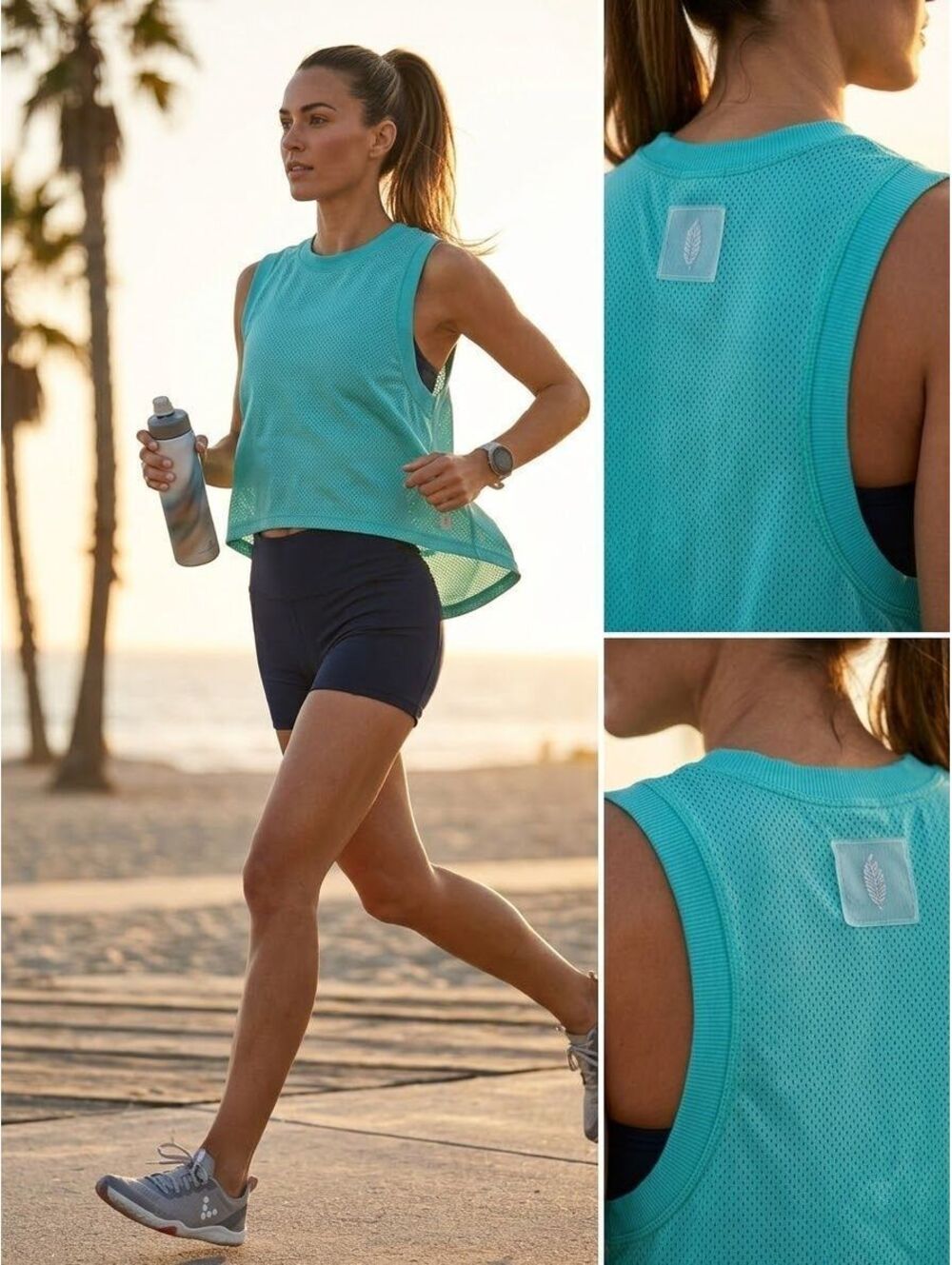 Free People Movement Women’s XS Green Athletic Tank Top gorpcore athleisure